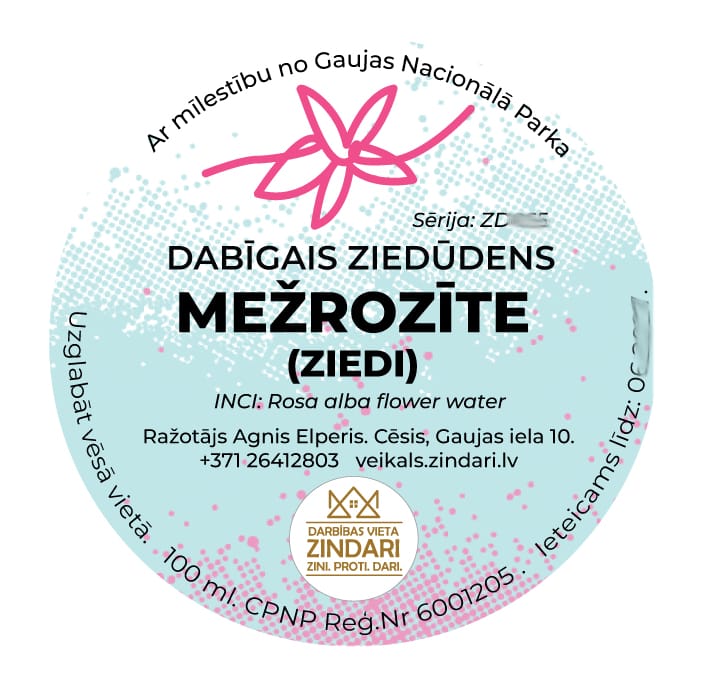 Rožūdens mežrozīšu hidrolāts (ziedūdens) - Image 3