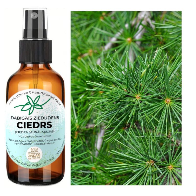 ciedrs ziedūdens hidrolāts
