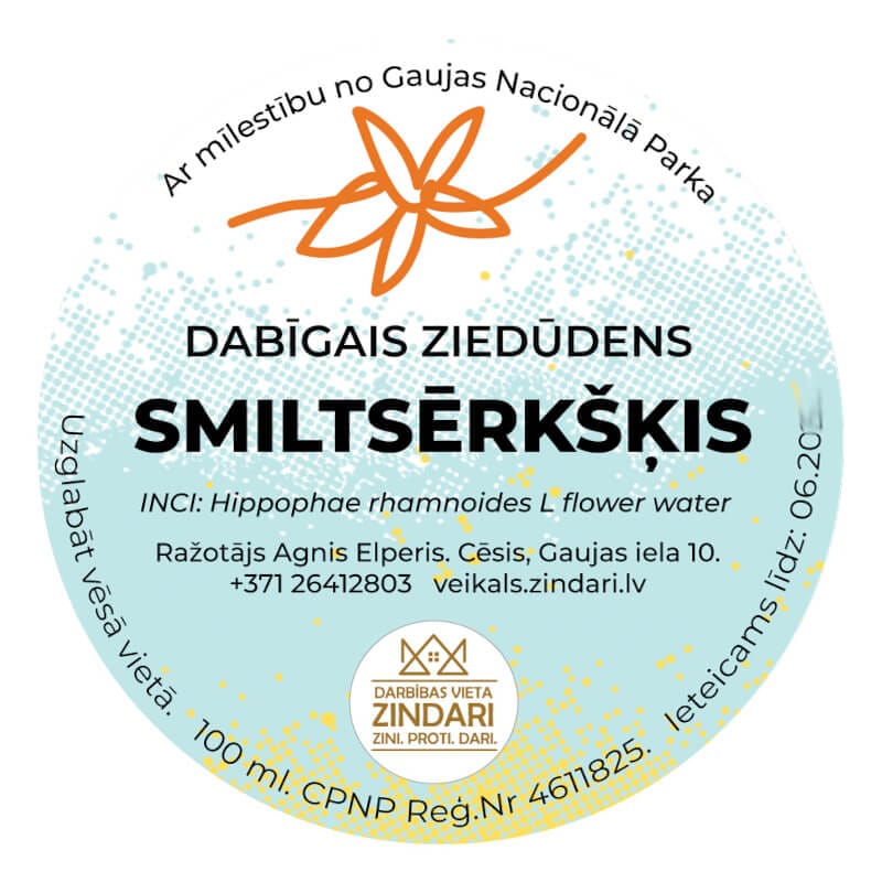Smiltsērkšķu hidrolāts (ziedūdens) - Image 2